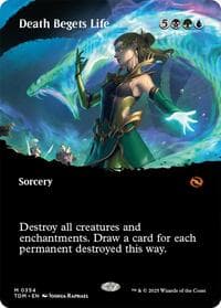 Death Begets Life (Borderless) - Tarkir: Dragonstorm - Magic: The Gathering card