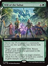Will of the Sultai (Extended Art) - Commander: Tarkir: Dragonstorm - Magic: The Gathering card