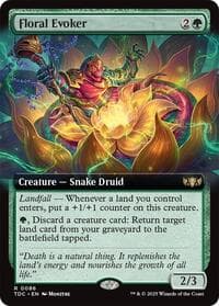 Floral Evoker (Extended Art) - Commander: Tarkir: Dragonstorm - Magic: The Gathering card