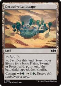 Deceptive Landscape - Commander: Tarkir: Dragonstorm - Magic: The Gathering card