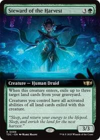Steward of the Harvest (Extended Art) - Commander: Tarkir: Dragonstorm - Magic: The Gathering card