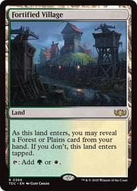 Fortified Village - Commander: Tarkir: Dragonstorm - Magic: The Gathering card