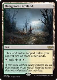 Overgrown Farmland - Commander: Tarkir: Dragonstorm - Magic: The Gathering card