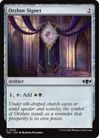Orzhov Signet - Commander: Tarkir: Dragonstorm - Magic: The Gathering card