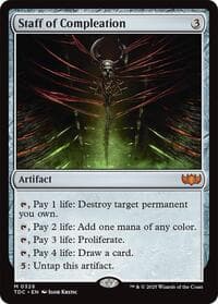 Staff of Compleation - Commander: Tarkir: Dragonstorm - Magic: The Gathering card