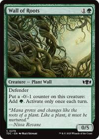 Wall of Roots - Commander: Tarkir: Dragonstorm - Magic: The Gathering card