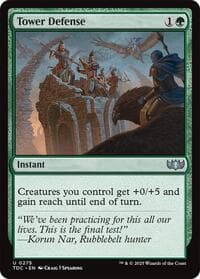 Tower Defense - Commander: Tarkir: Dragonstorm - Magic: The Gathering card