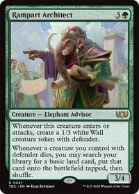 Rampart Architect - Commander: Tarkir: Dragonstorm - Magic: The Gathering card