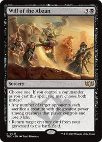 Will of the Abzan - Commander: Tarkir: Dragonstorm - Magic: The Gathering card