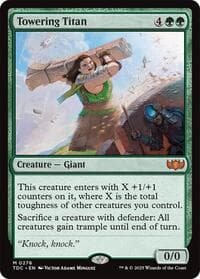 Towering Titan - Commander: Tarkir: Dragonstorm - Magic: The Gathering card