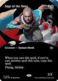 Sage of the Skies (Borderless) - Tarkir: Dragonstorm - Magic: The Gathering card