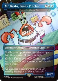 Mr. Krabs, Penny Pincher - Charix, the Raging Isle (Rainbow Foil) - Secret Lair Drop Series - Magic: The Gathering card