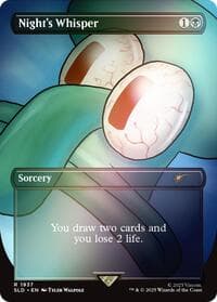 Night's Whisper (1937) (Rainbow Foil) - Secret Lair Drop Series - Magic: The Gathering card