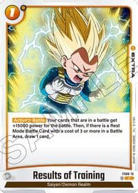 Results of Training - Starter Deck 8: Vegeta (Mini) Super Saiyan 3 - Dragon Ball Super: Fusion World card