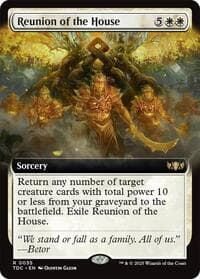 Reunion of the House (Extended Art) - Commander: Tarkir: Dragonstorm - Magic: The Gathering card