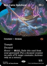 Rot-Curse Rakshasa (Borderless) - Tarkir: Dragonstorm - Magic: The Gathering card