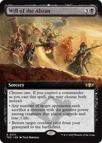 Will of the Abzan (Extended Art) - Commander: Tarkir: Dragonstorm - Magic: The Gathering card