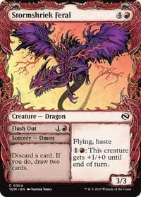 Stormshriek Feral (Showcase) - Tarkir: Dragonstorm - Magic: The Gathering card