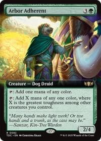 Arbor Adherent (Extended Art) - Commander: Tarkir: Dragonstorm - Magic: The Gathering card