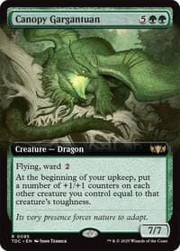 Canopy Gargantuan (Extended Art) - Commander: Tarkir: Dragonstorm - Magic: The Gathering card