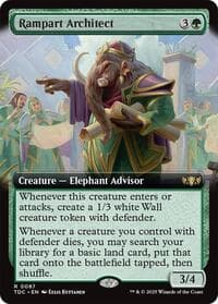 Rampart Architect (Extended Art) - Commander: Tarkir: Dragonstorm - Magic: The Gathering card