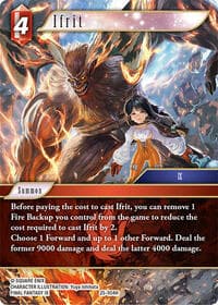 Ifrit - Tears of the Planet - Final Fantasy TCG card