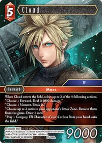 Cloud - Tears of the Planet - Final Fantasy TCG card