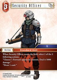 Security Officer - Tears of the Planet - Final Fantasy TCG card