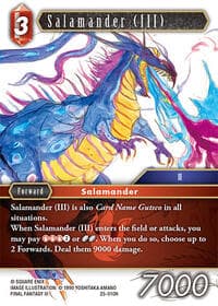 Salamander (III) - Tears of the Planet - Final Fantasy TCG card