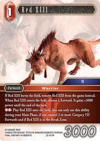 Red XIII - Tears of the Planet - Final Fantasy TCG card