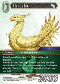 Chocobo - Tears of the Planet - Final Fantasy TCG card
