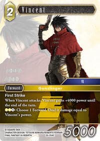 Vincent - Tears of the Planet - Final Fantasy TCG card
