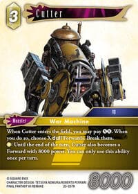 Cutter - Tears of the Planet - Final Fantasy TCG card