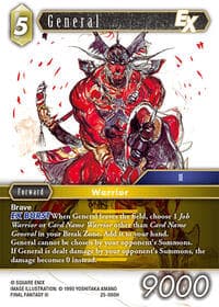General EX - Tears of the Planet - Final Fantasy TCG card