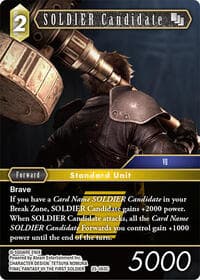 SOLDIER Candidate (25-063C) - Tears of the Planet - Final Fantasy TCG card