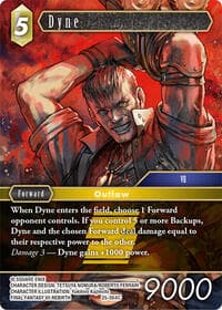 Dyne - Tears of the Planet - Final Fantasy TCG card