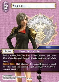Seven - Tears of the Planet - Final Fantasy TCG card