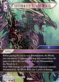 Adrammelech, the Wroth - Tears of the Planet - Final Fantasy TCG card
