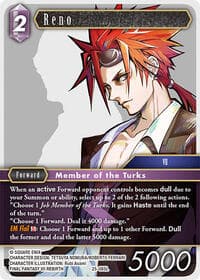 Reno - Tears of the Planet - Final Fantasy TCG card