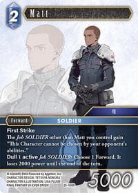 Matt - Tears of the Planet - Final Fantasy TCG card