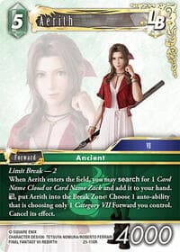Aerith LB - Tears of the Planet - Final Fantasy TCG card