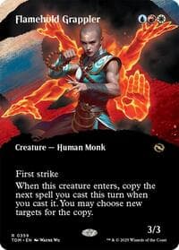 Flamehold Grappler (Borderless) - Tarkir: Dragonstorm - Magic: The Gathering card