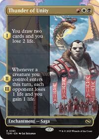 Thunder of Unity (Borderless) - Tarkir: Dragonstorm - Magic: The Gathering card