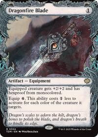Dragonfire Blade (Showcase) - Tarkir: Dragonstorm - Magic: The Gathering card