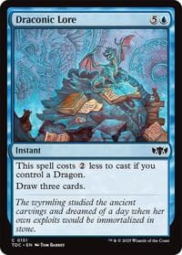 Draconic Lore - Commander: Tarkir: Dragonstorm - Magic: The Gathering card