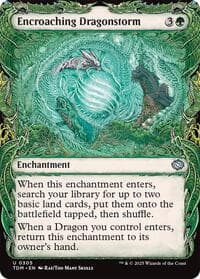 Encroaching Dragonstorm (Showcase) - Tarkir: Dragonstorm - Magic: The Gathering card