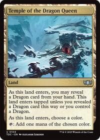 Temple of the Dragon Queen - Commander: Tarkir: Dragonstorm - Magic: The Gathering card