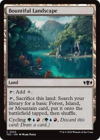 Bountiful Landscape - Commander: Tarkir: Dragonstorm - Magic: The Gathering card