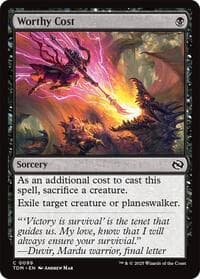 Worthy Cost - Tarkir: Dragonstorm - Magic: The Gathering card