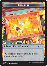 Treasure Token (1432) - Secret Lair Drop Series - Magic: The Gathering card
